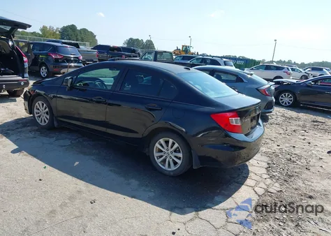 2012 Honda Civic Ex z USA, uszkodzony, nr VIN 2HGFB2F81CH309779